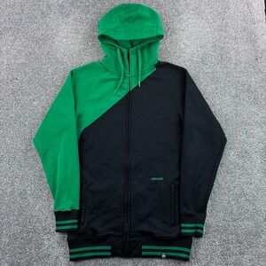 ARMADA Hoodie Men's Medium Green Black Snowboarding Full Zip Sweatshirt